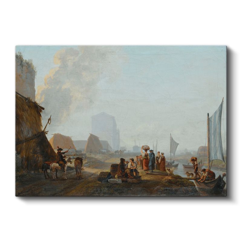 Aelbert Cuyp - Nehir Kıyısında Kanvas Tablo