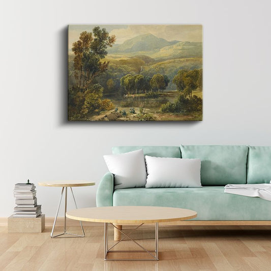 William Turner - Kırsal Manzara Kanvas Tablo