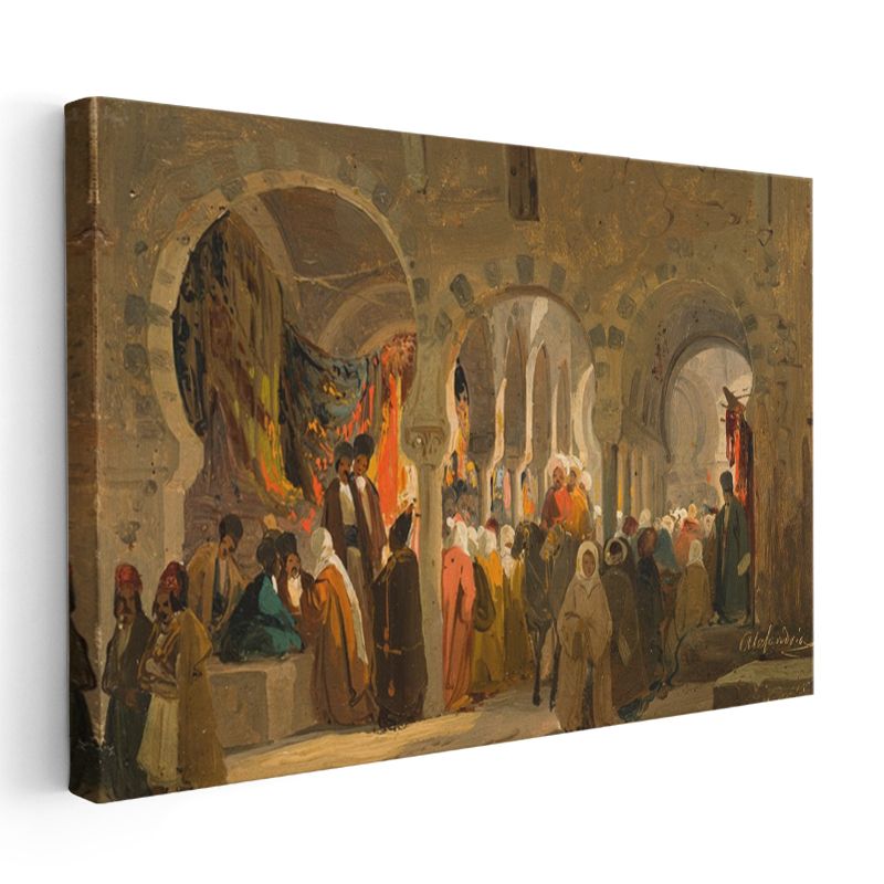 Alberto Pasini - Doğu Çarşısı Kanvas Tablo