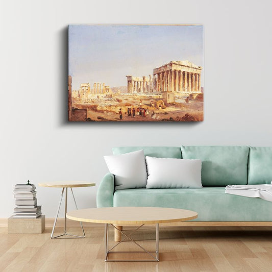 Sanchez-Coello - Atina Akropolü Kanvas Tablo