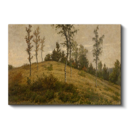 Théodore Rousseau - Tepedeki Ağaçlar Kanvas Tablo