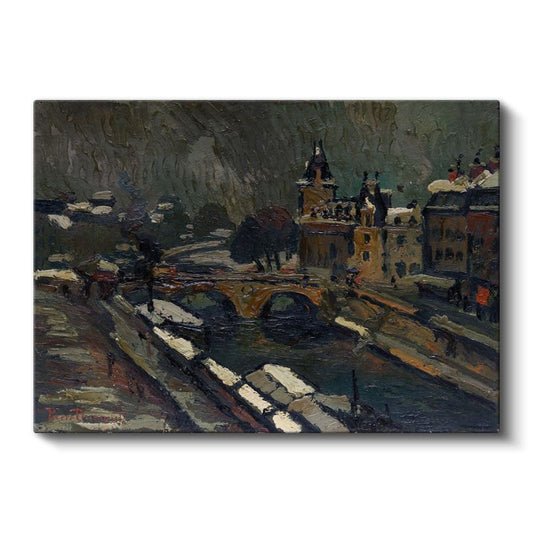 Tavik František Šimon - Paris Köprüsü Kanvas Tablo
