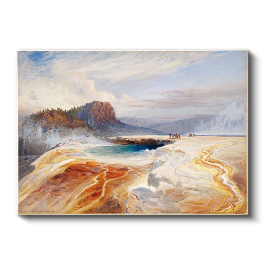 Thomas Moran - Mammoth Hot Springs Kanvas Tablo