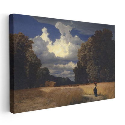 Albert Bierstadt - Bulutlu Manzara Kanvas Tablo