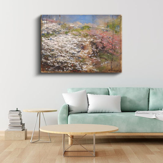 William Trost Richards - Bahar Çiçekleri Kanvas Tablo