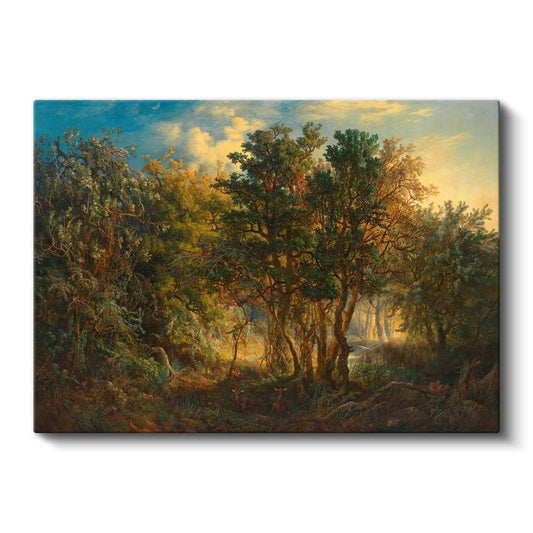 Theodore Rousseau - Orman Işıkları Kanvas Tablo
