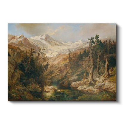 Albert Bierstadt - Dağ Manzarası Kanvas Tablo