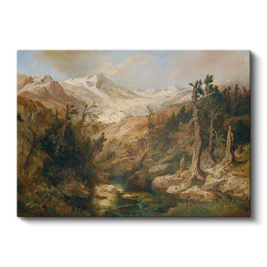 Albert Bierstadt - Dağ Manzarası Kanvas Tablo