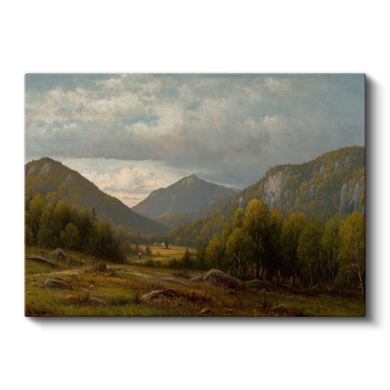 Albert Bierstadt - Dağ Vadisi Manzarası Kanvas Tablo