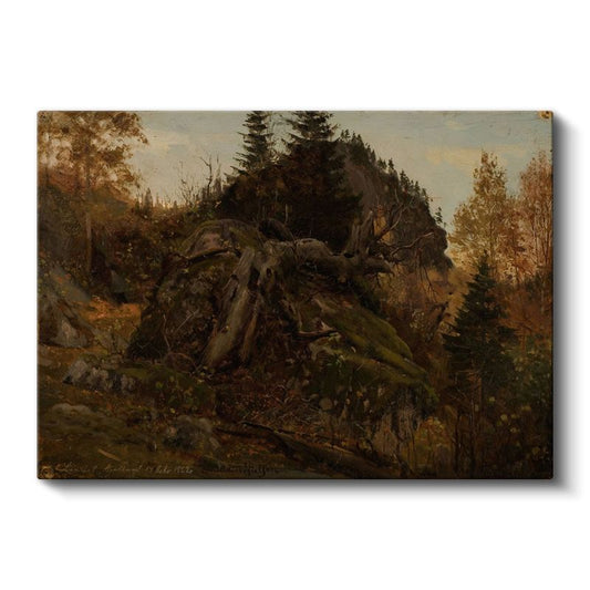 Sanford Robinson Gifford - Sonbahar Ormanı Kanvas Tablo