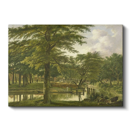 Jacob van Ruisdael - Ağaçlıklı Park Manzarası Kanvas Tablo