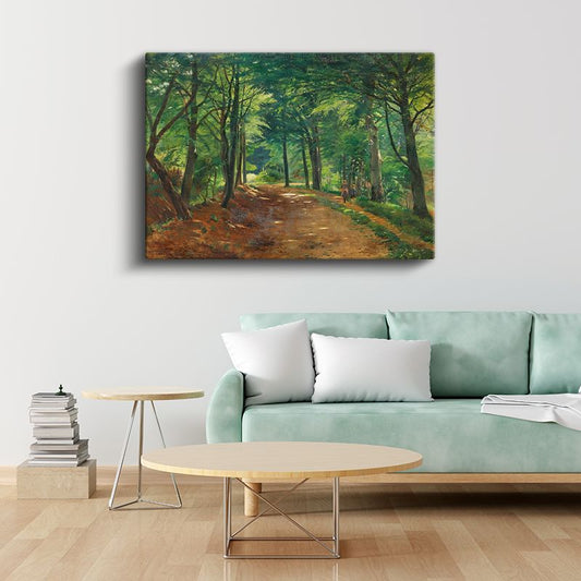 Camille Pissarro - Orman Yolu Kanvas Tablo