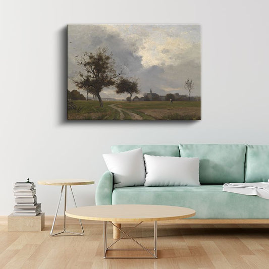 Jean-Baptiste-Camille Corot - Kırsal Manzara Kanvas Tablo