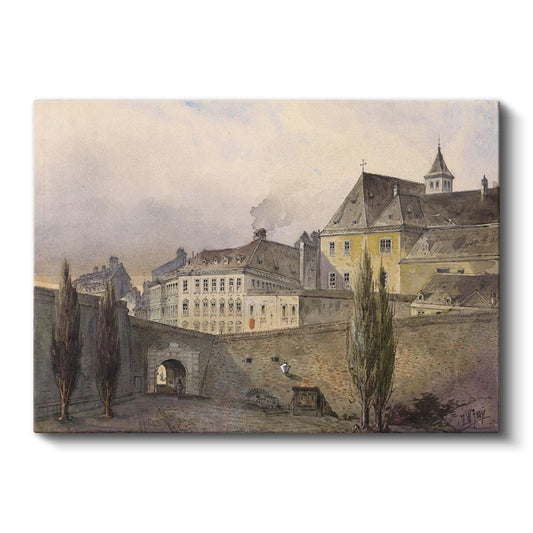 Rudolf von Alt - Viyana Şehir Manzarası Kanvas Tablo
