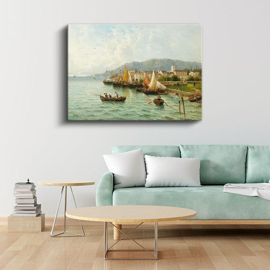 Warren Sheppard - Akdeniz Limanı Kanvas Tablo