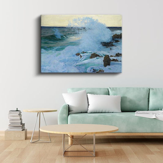 Frederick Judd Waugh - Dalgaların Dansı Kanvas Tablo