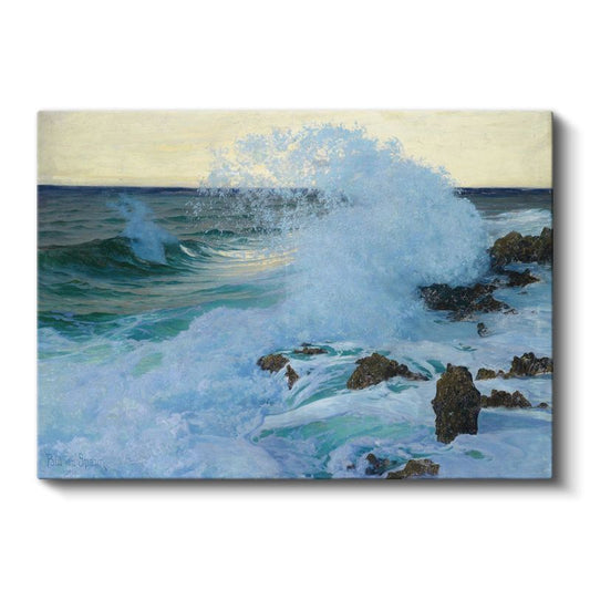 Frederick Judd Waugh - Dalgaların Dansı Kanvas Tablo