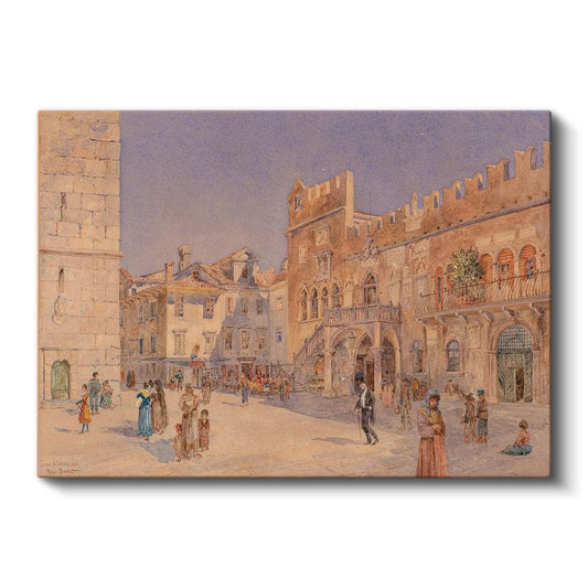 Antonietta Brandeis - Venedik Meydanı Kanvas Tablo