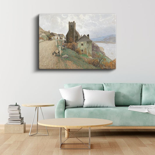 Herbert Menzies Marshall - Sahil Köyü Kanvas Tablo