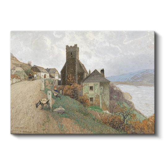 Herbert Menzies Marshall - Sahil Köyü Kanvas Tablo