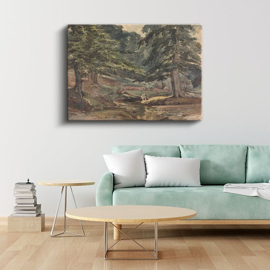 Thomas Gainsborough - Orman Deresi Kanvas Tablo