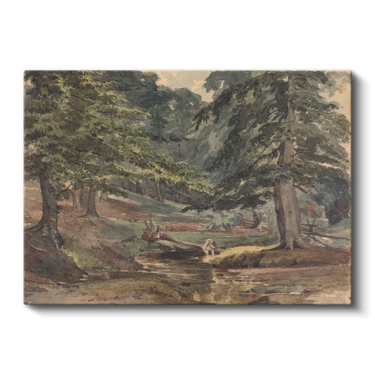 Thomas Gainsborough - Orman Deresi Kanvas Tablo