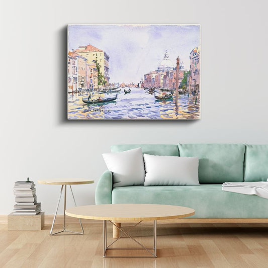 Paul Signac - Venedik Kanalı 1911 Kanvas Tablo
