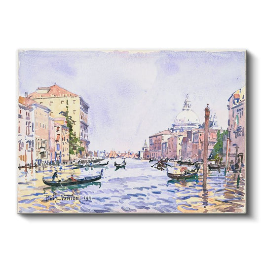 Paul Signac - Venedik Kanalı 1911 Kanvas Tablo