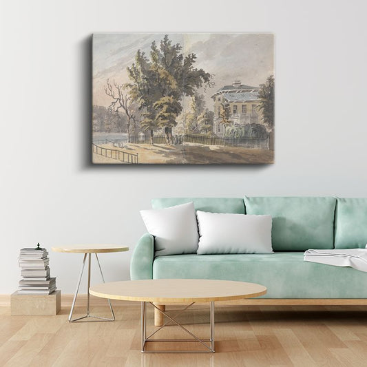 Thomas Girtin - Malikane Bahçesi Kanvas Tablo