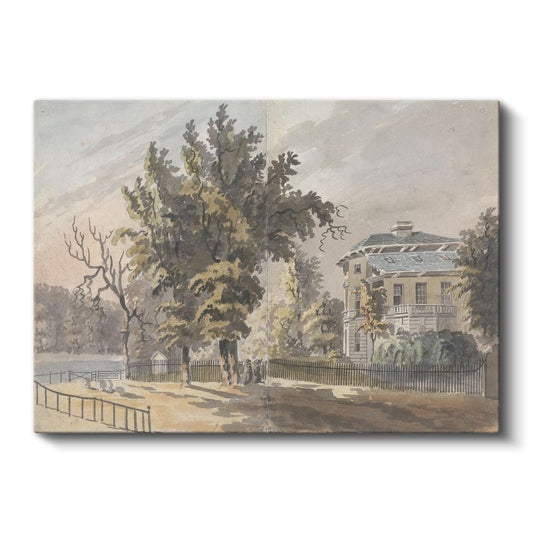 Thomas Girtin - Malikane Bahçesi Kanvas Tablo