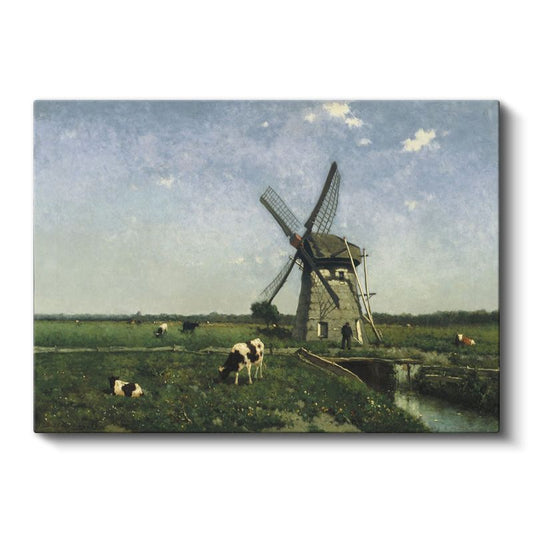 Paul Joseph Constantin Gabriël - Hollanda Yel Değirmeni Kanvas Tablo