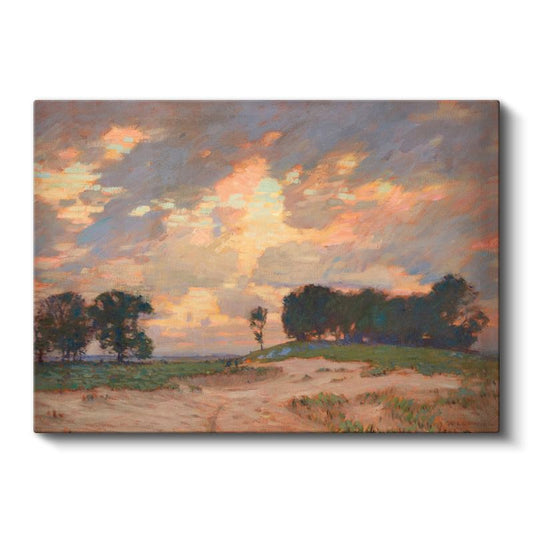 Charles Courtney Curran - Günbatımı Manzarası Kanvas Tablo