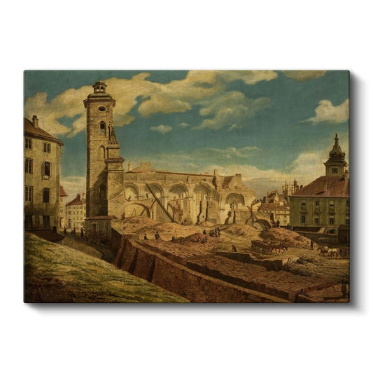 Bernardo Bellotto - Şehir Harabeleri Kanvas Tablo