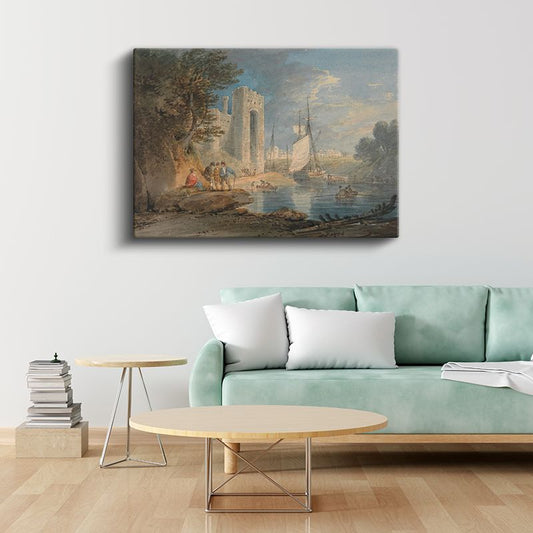J.M.W. Turner - Kale Limanı Kanvas Tablo
