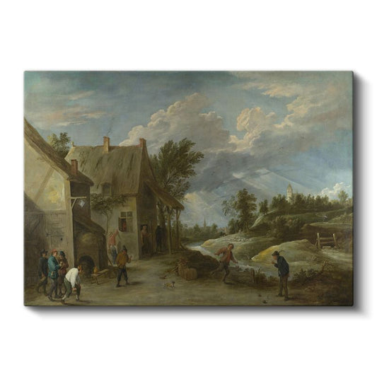 David Teniers - Köy Hayatı Kanvas Tablo