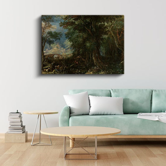 Jacob van Ruisdael - Orman Derinlikleri Kanvas Tablo