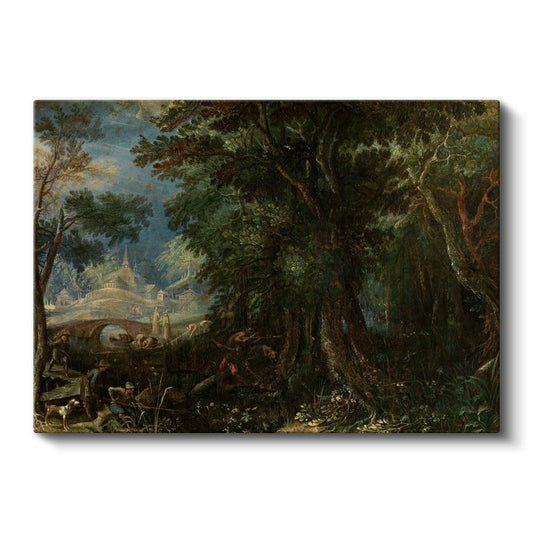 Jacob van Ruisdael - Orman Derinlikleri Kanvas Tablo