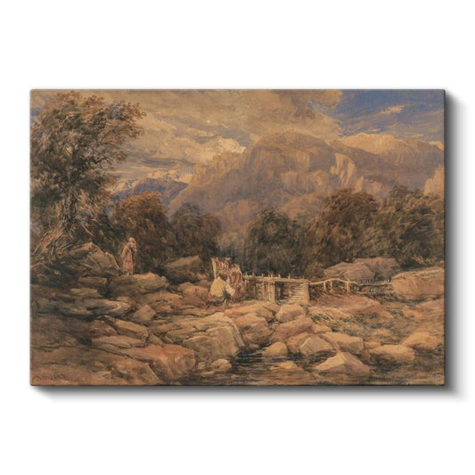 J.M.W. Turner - Dağlık Manzara Kanvas Tablo