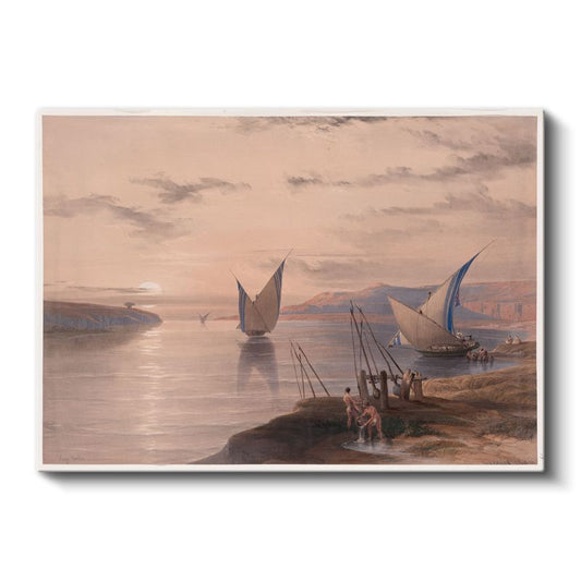 David Roberts - Nil Nehri Manzarası Kanvas Tablo