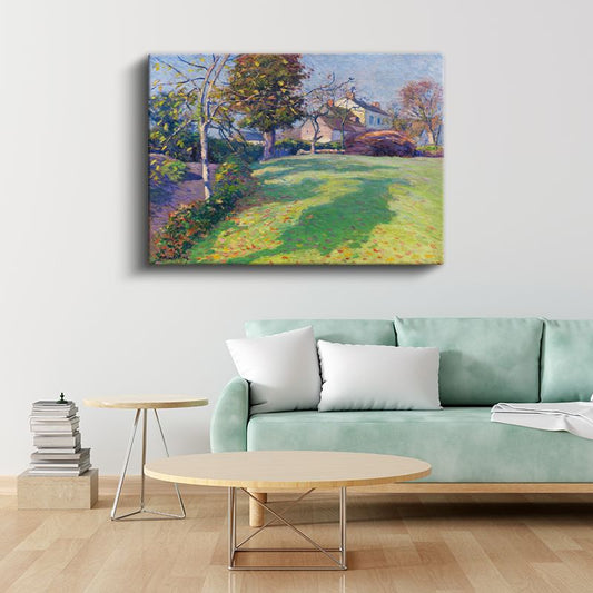 Henri Martin - Sonbahar Bahçesi Kanvas Tablo