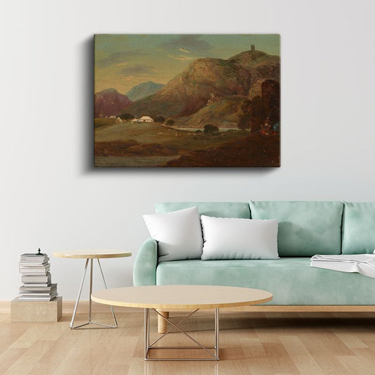 John Constable - Dağlık Manzara Kanvas Tablo
