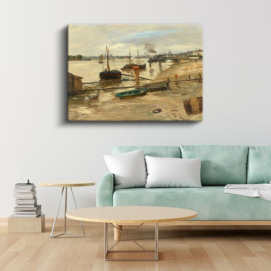Lovis Corinth - Liman Manzarası Kanvas Tablo