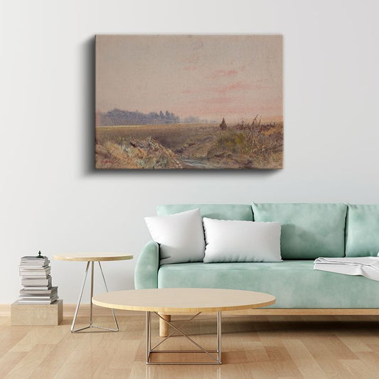 William Turner - Kırsal Manzara ve Atlı Kanvas Tablo