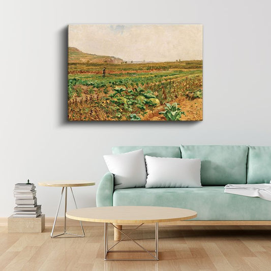 Claude Monet - Lahana Tarlası Kanvas Tablo