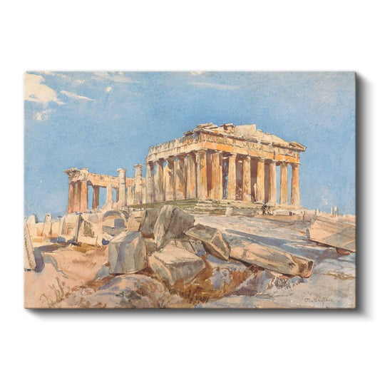 Edward Dodwell - Parthenon Tapınağı Kanvas Tablo