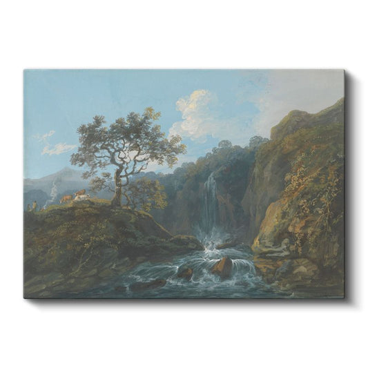 Joseph Mallord William Turner - Şelale Manzarası Kanvas Tablo