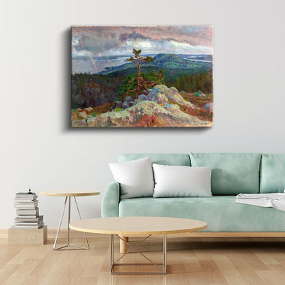 Akseli Gallen-Kallela - Koli Tepesinden Manzara Kanvas Tablo