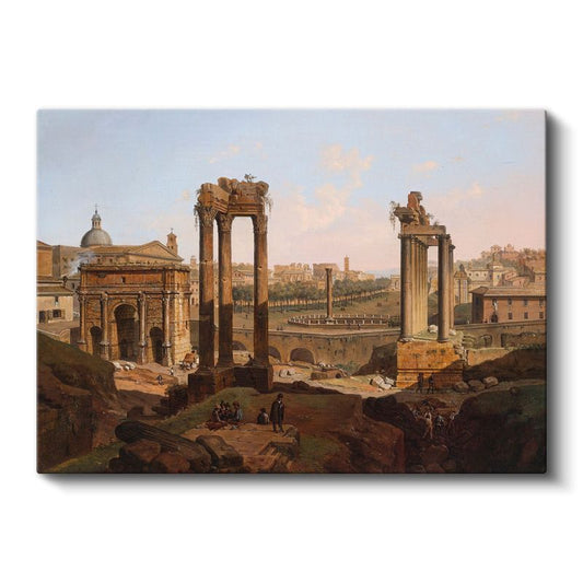 Giovanni Paolo Panini - Roma Forum Kalıntıları Kanvas Tablo