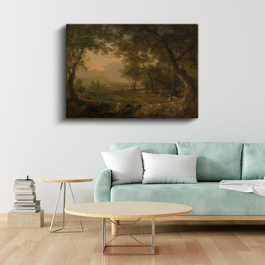 Claude Lorrain - Pastoral Manzara Kanvas Tablo