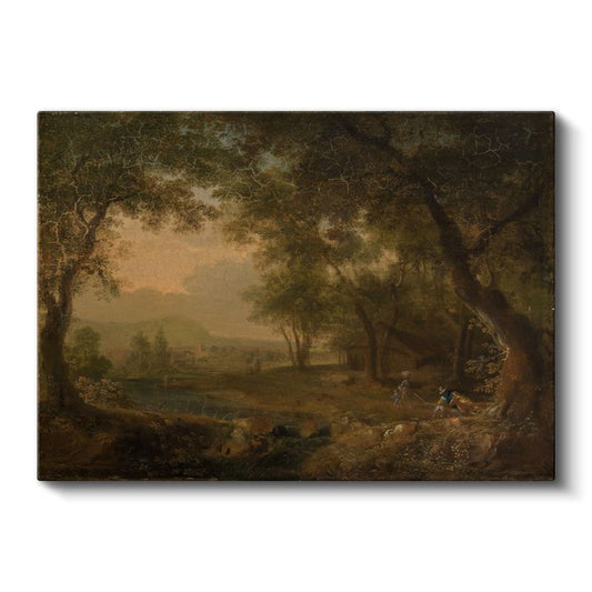 Claude Lorrain - Pastoral Manzara Kanvas Tablo
